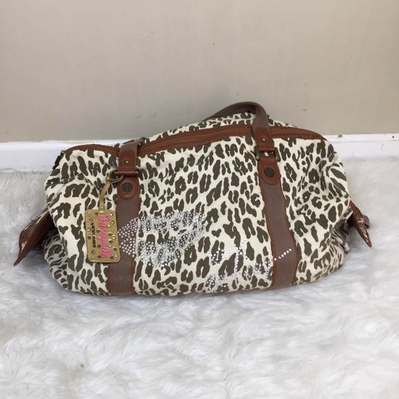 Betsey Johnson Handbags - Betsey Johnson Animal Print Duffle Bag